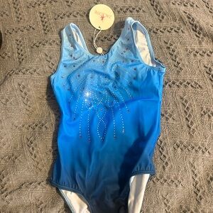 Blue Rhinestone Leotard